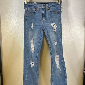 Aeropostale ripped skinny jeans. Medium wash. High rise.